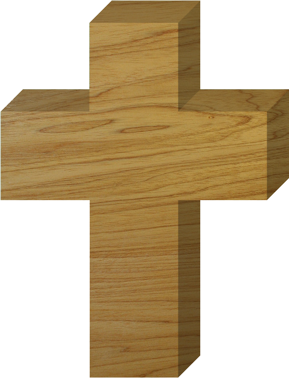 Wooden Cross Texture PNG Image