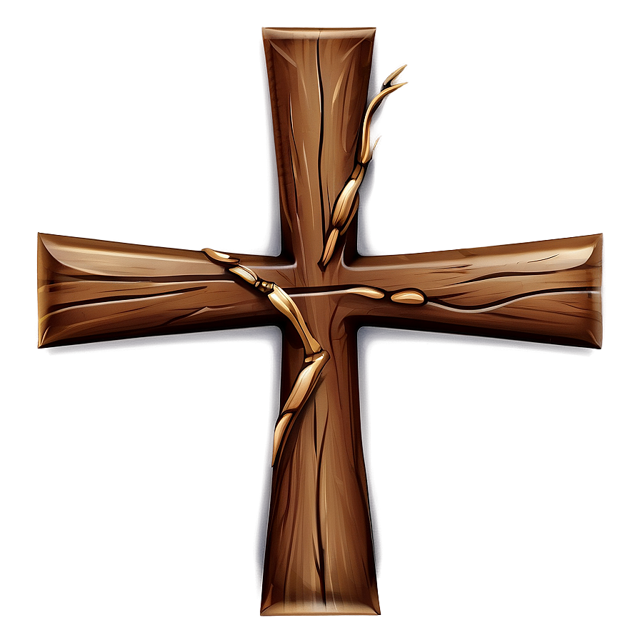 Wooden Cross Vector Png Ing92 PNG Image