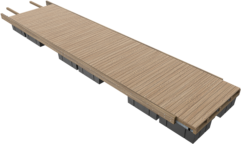 Wooden Dock Platform Isolated PNG Image