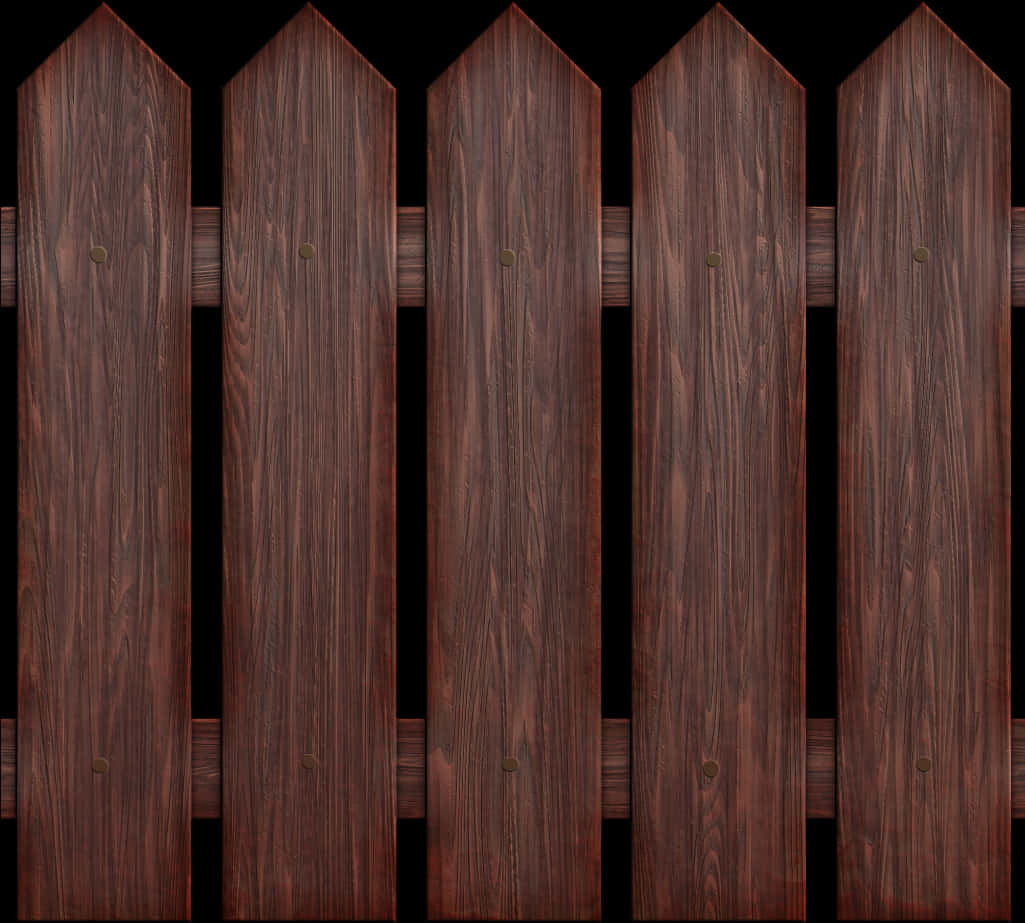 Wooden Fence Texture Dark Brown PNG Image