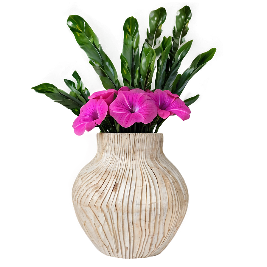 Wooden Flower Vase Png Ltj70 PNG Image