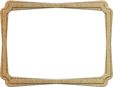 Wooden Frame Blackboard Texture PNG Image