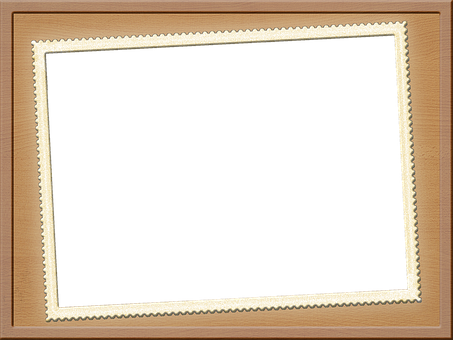 Wooden Frame Blank Canvas PNG Image