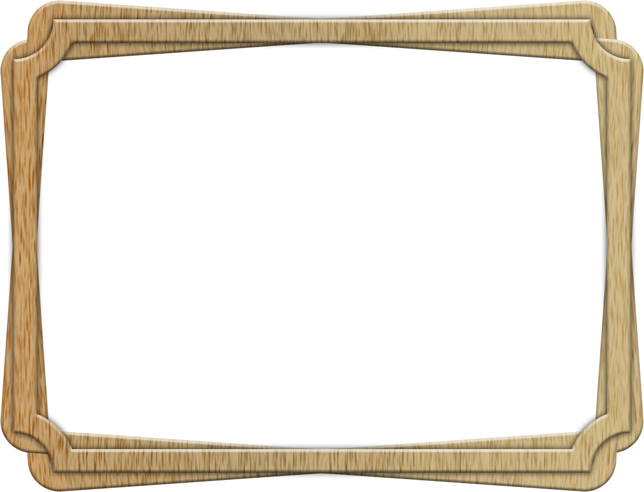 Wooden Frame Texture Design PNG Image