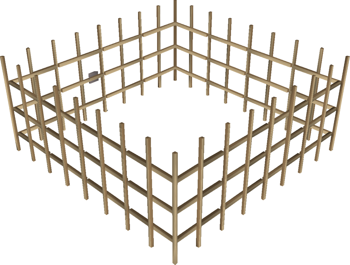 Wooden Framework Structure3 D PNG Image