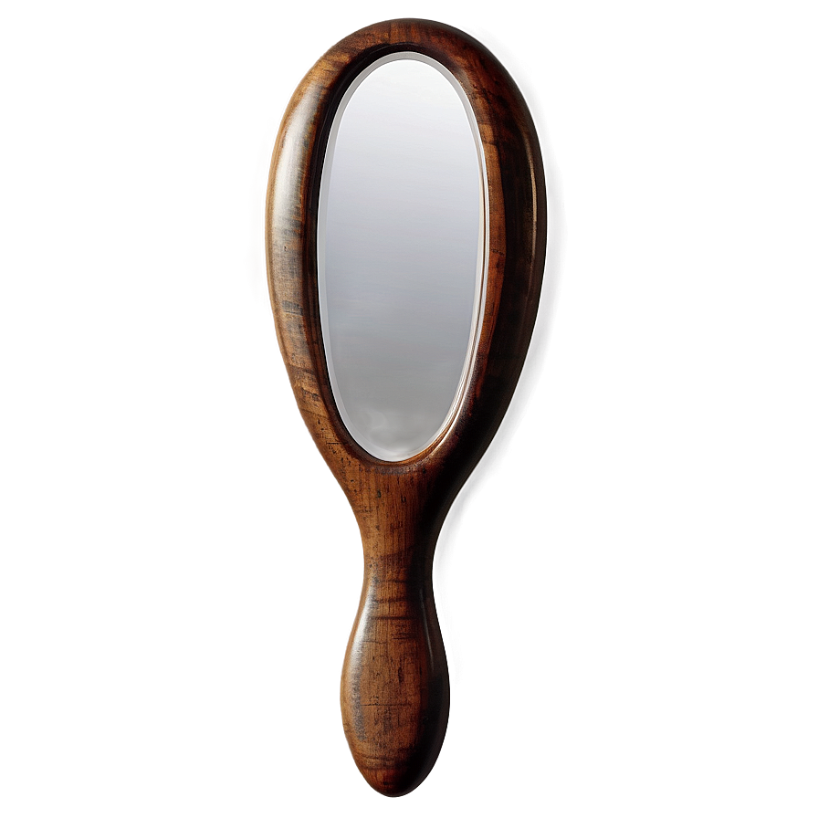 Wooden Hand Mirror Png 06212024 PNG Image