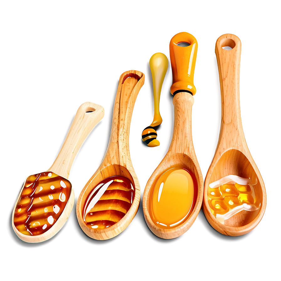 Wooden Honey Spoon Png Gqd PNG Image