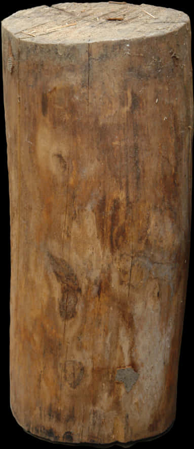 Wooden Log Stump Texture PNG Image