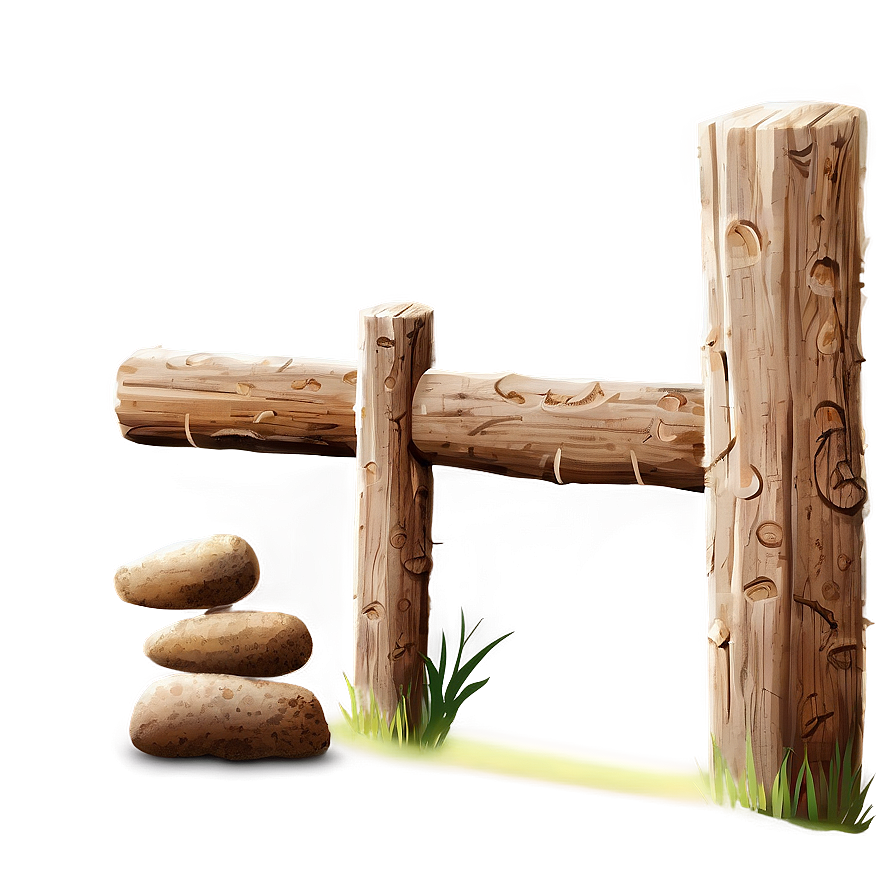 Wooden Post D PNG Image