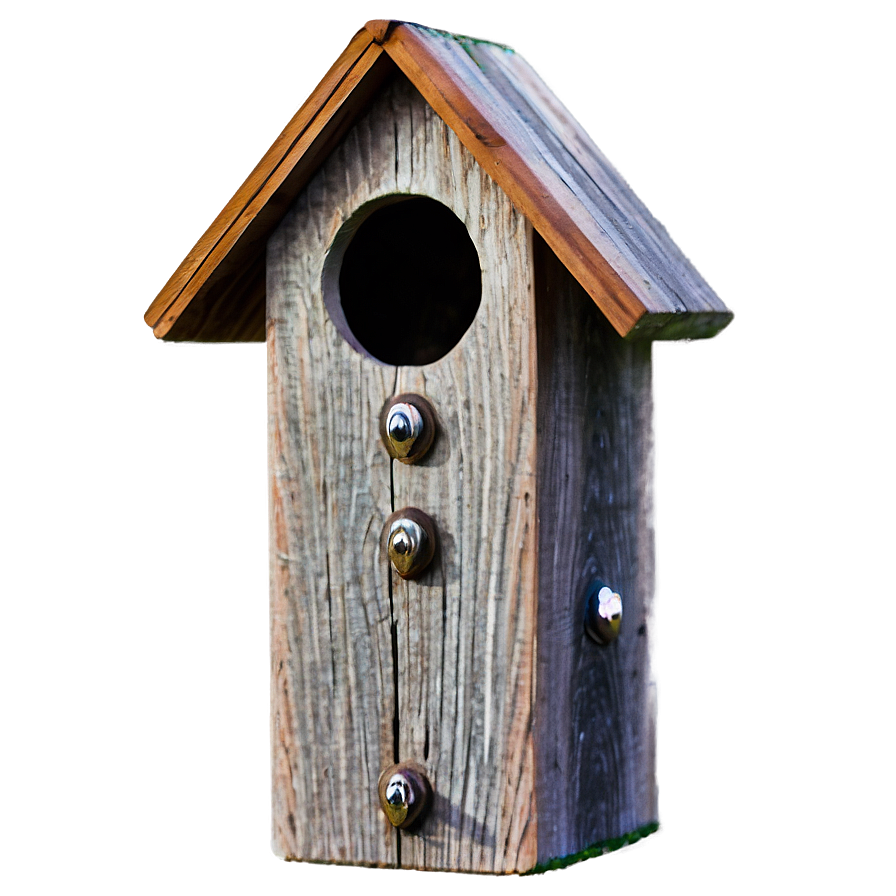 Wooden Post With Birdhouse Png 12 PNG Image