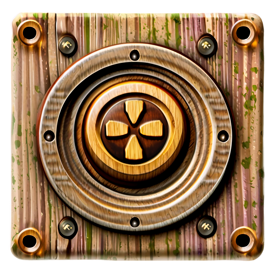 Wooden Power Button Png 73 PNG Image