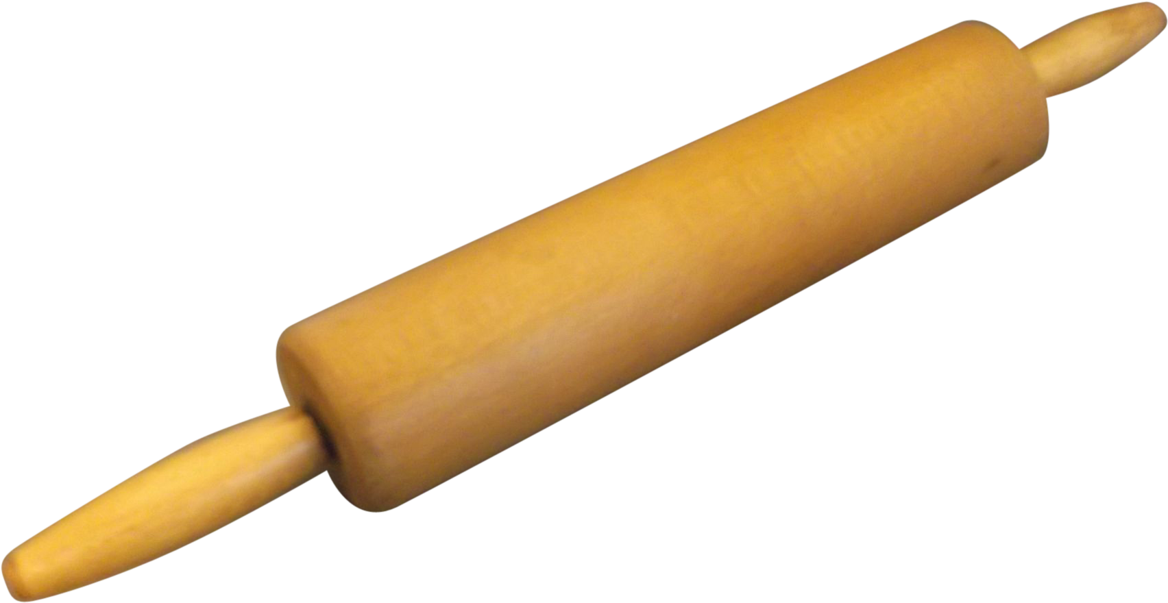 Wooden Rolling Pinon Blue Background PNG Image