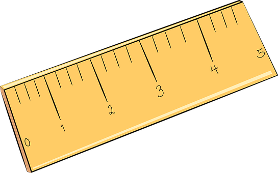 Wooden Ruler Measurement Tool PNG Image