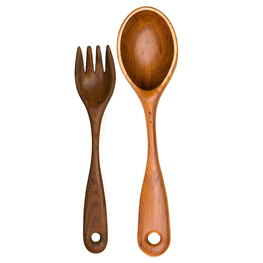 Wooden Salad Spoon Png Out PNG Image