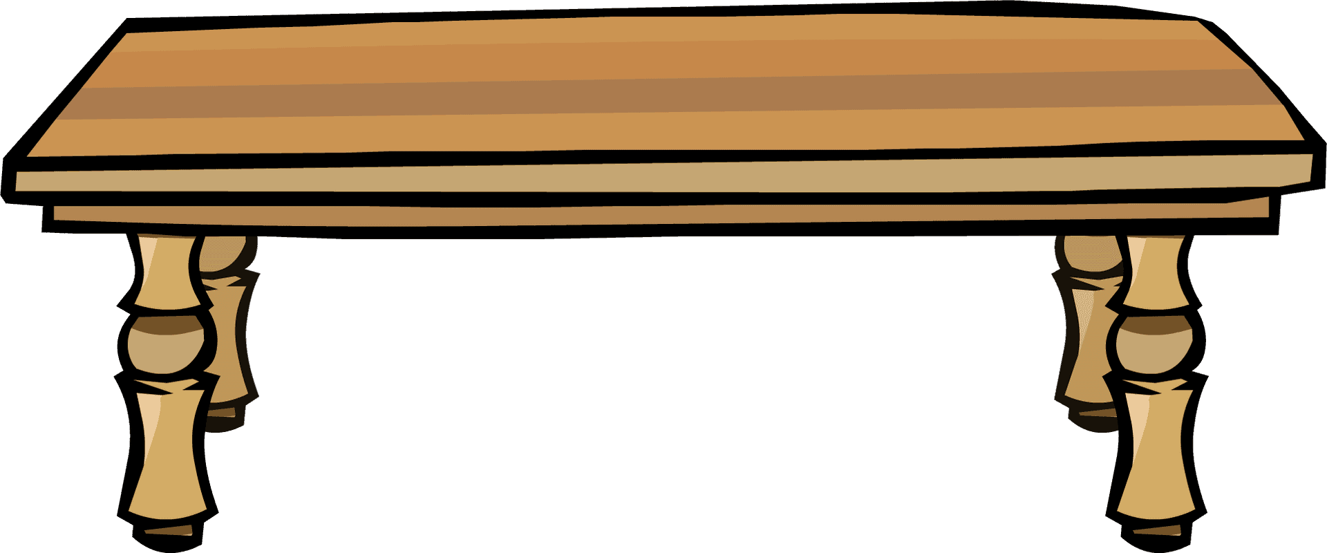 Wooden Table Clipart PNG Image