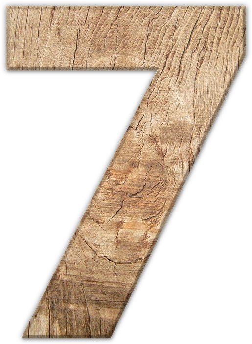 Wooden Texture Number7 PNG Image