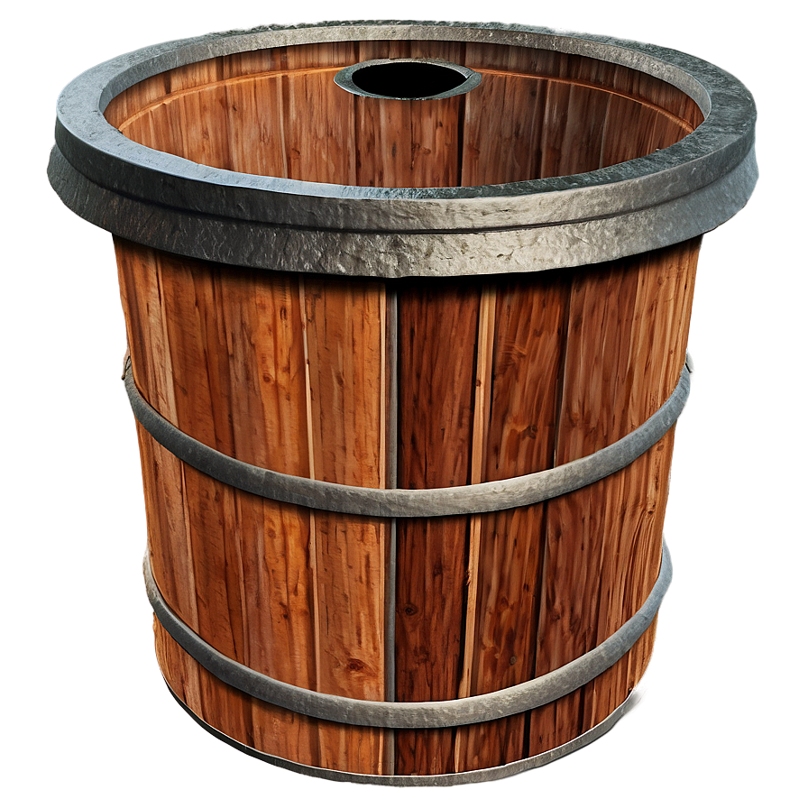 Wooden Trash Bin Draft Png Nvr PNG Image