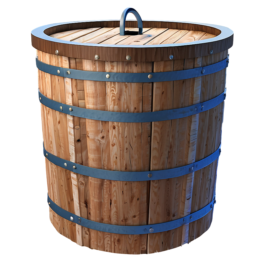 Wooden Trash Bin Draft Png Ufv PNG Image