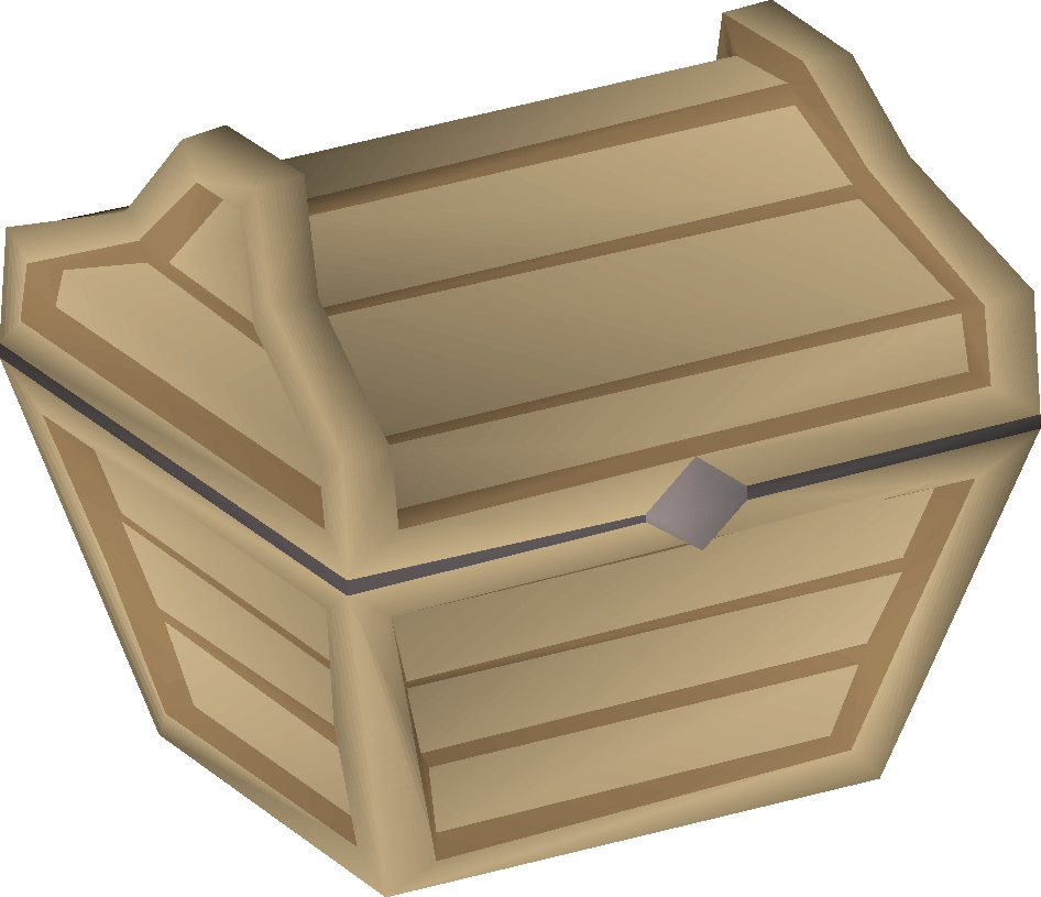 Wooden Treasure Chest Graphic PNG Image