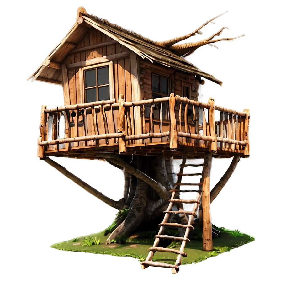 Wooden Tree House Png 06282024 PNG Image