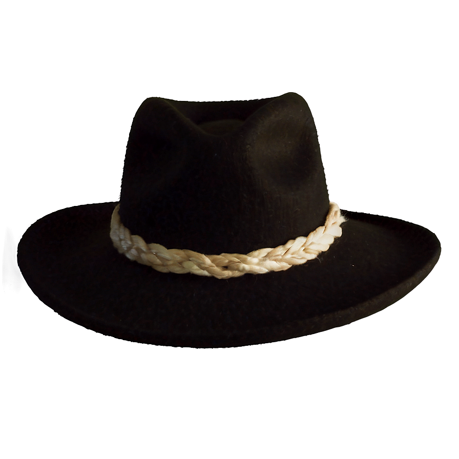 Wool Black Cowboy Hat Png Uta PNG Image