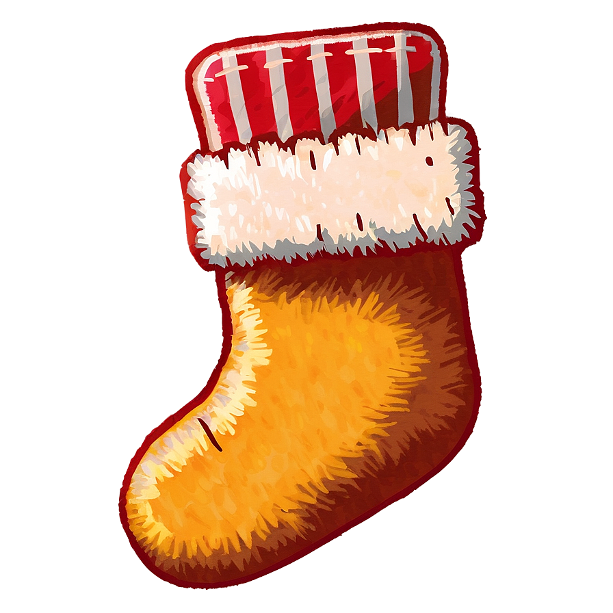 Wool Christmas Stocking Png Mia28 PNG Image