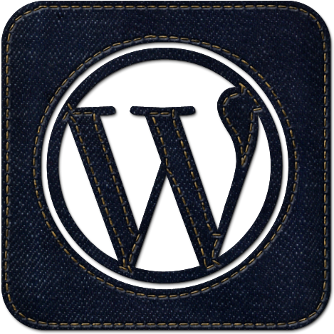 Wordpress Denim Style Logo PNG Image