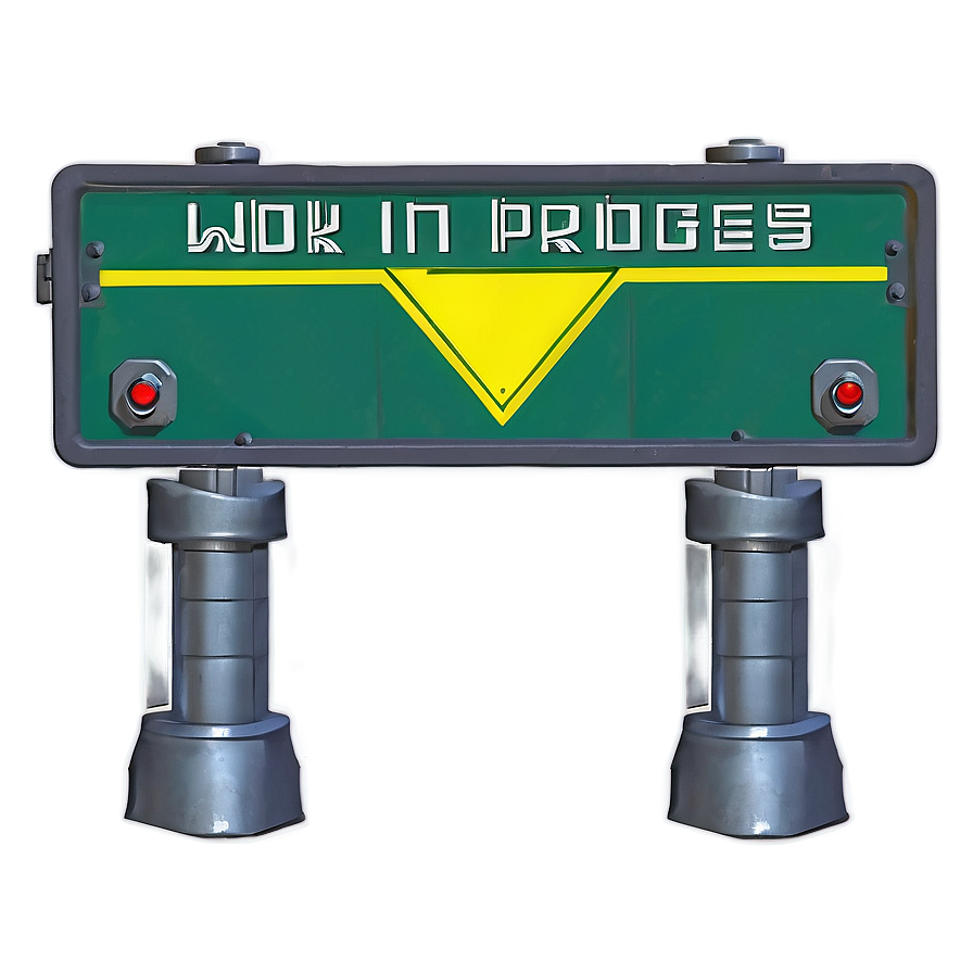 Work In Progress Roadblock Png Yeg31 PNG Image