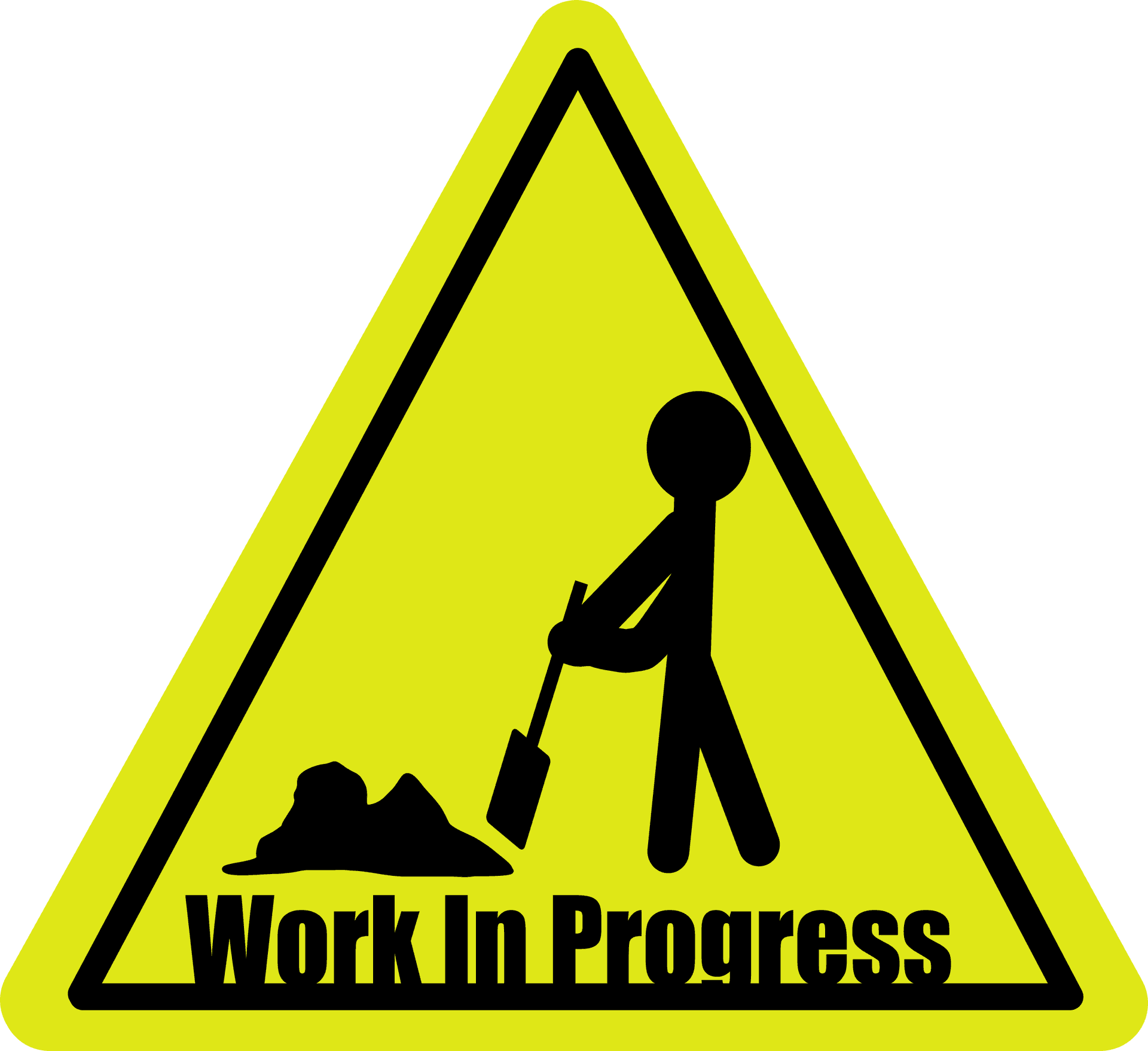 Work In Progress Sign PNG Image