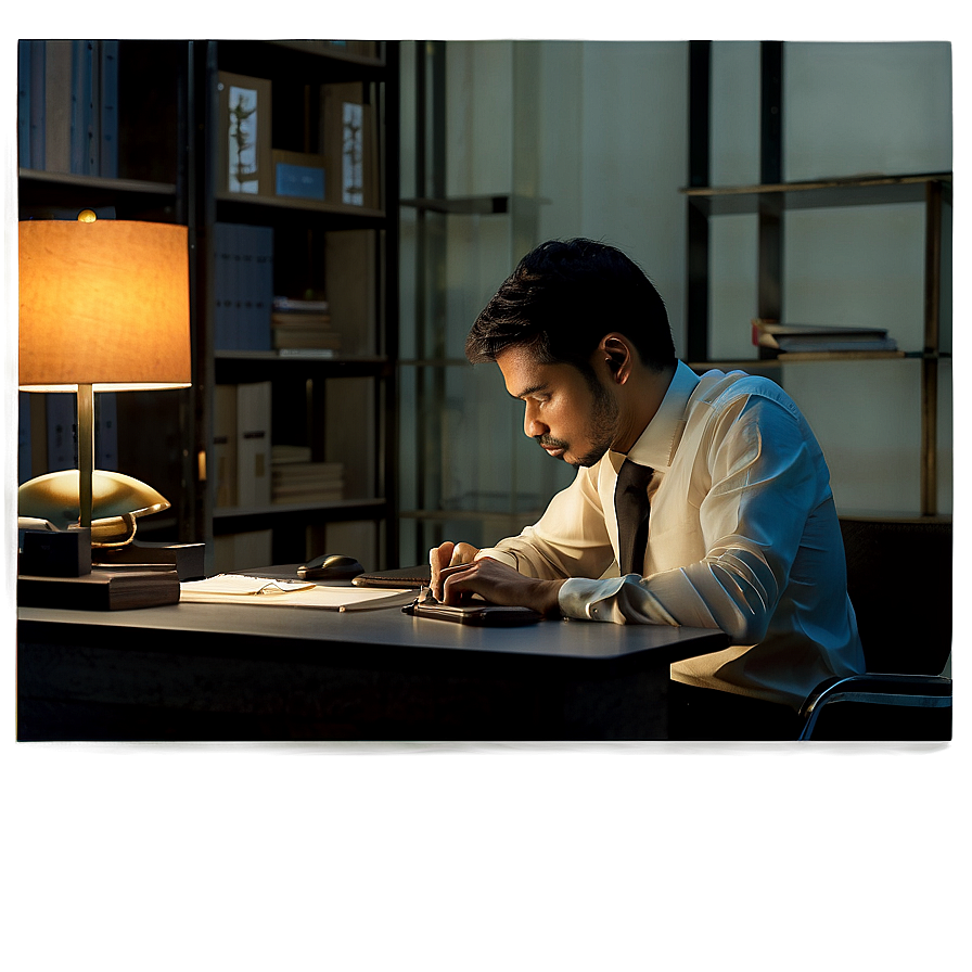 Working At A Desk Png 06202024 PNG Image