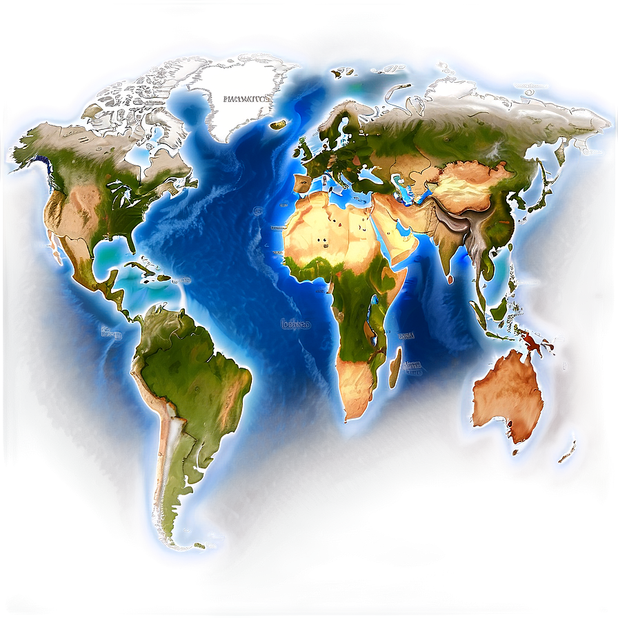 World Atlas Map Png 40 PNG Image