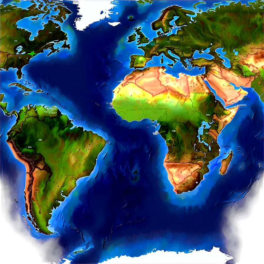 World Map C PNG Image