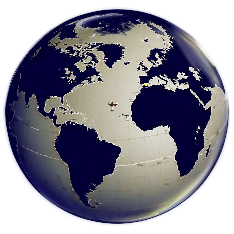 World Map Globe Png Tix43 PNG Image