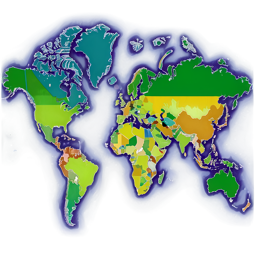 World Map Languages Spoken Png Vwa91 PNG Image