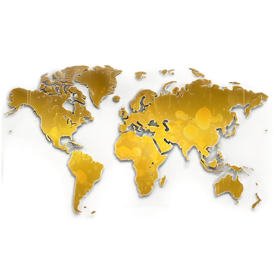 World Map Night Lights City Glow Png Njb PNG Image