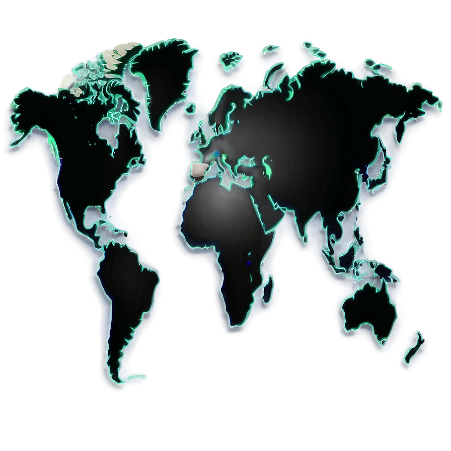 World Map Outline C PNG Image