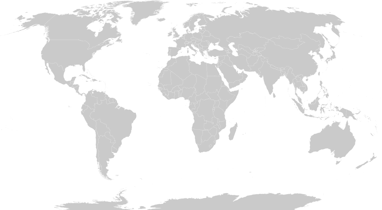 World Map Outline PNG Image