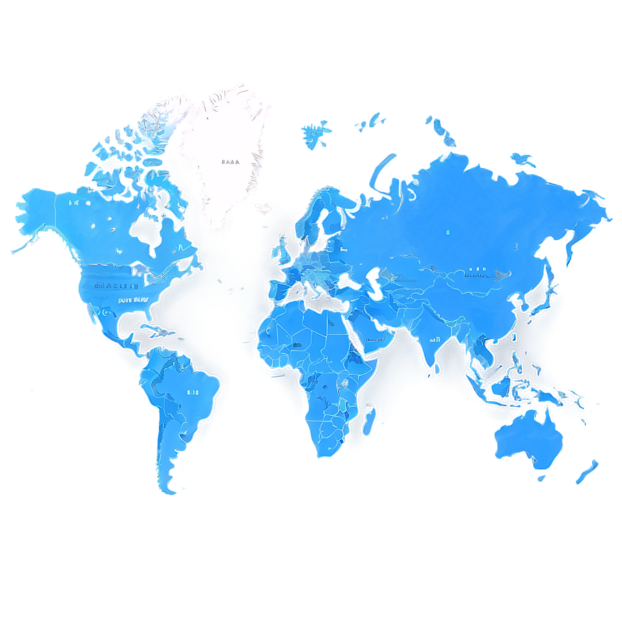 World Map Outline With Cities Png Vqu PNG Image