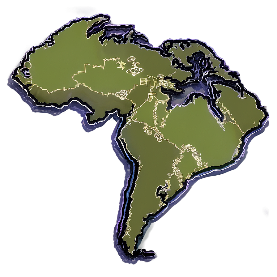 World Map Outline With Continents Png Bof PNG Image