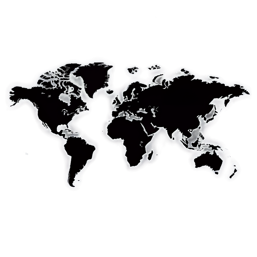 World Map Silhouette Png Ugd PNG Image