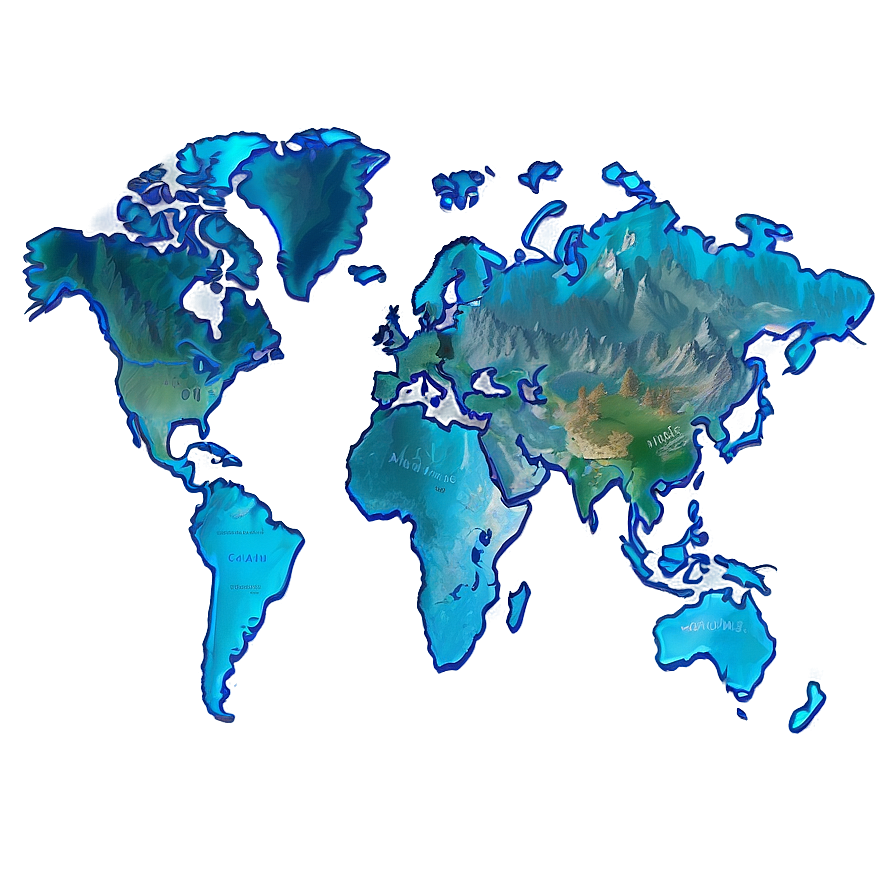 World Map Traveler's Explorer Png Ldx82 PNG Image