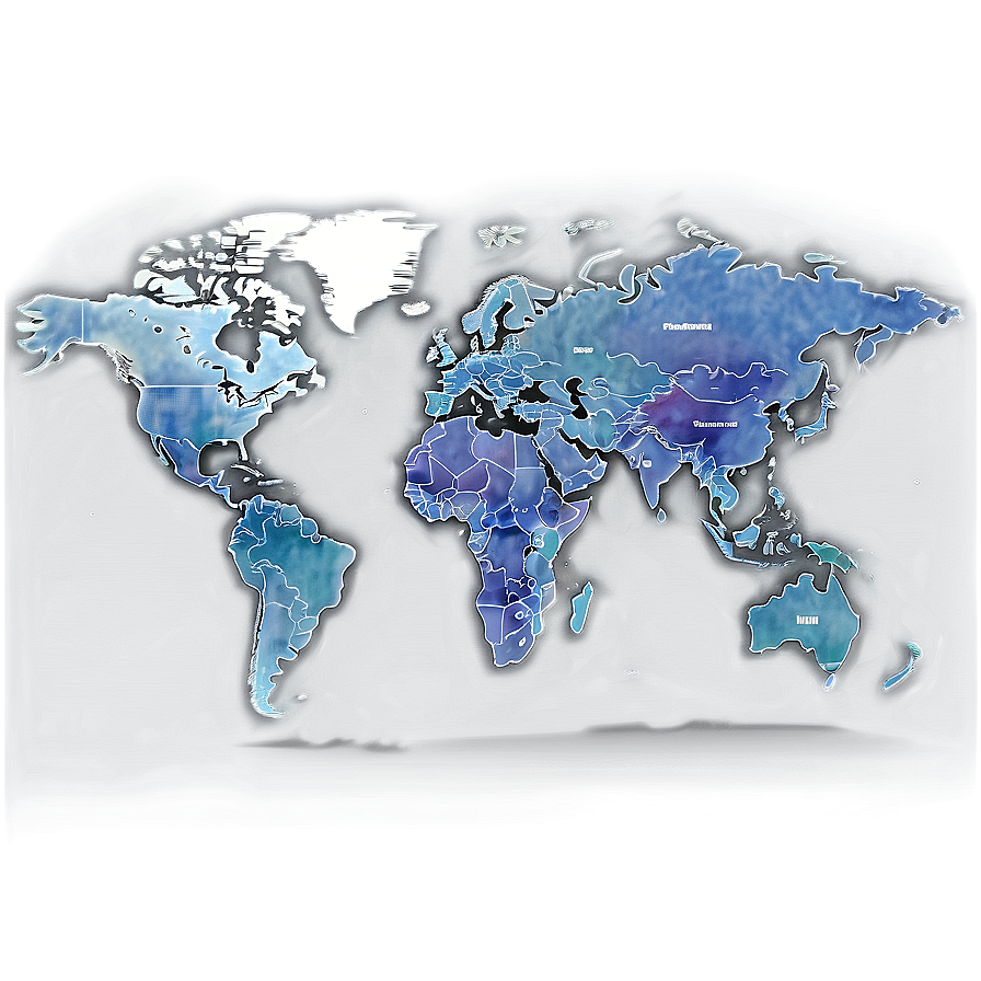 World Map Vector With Regions Png Con PNG Image