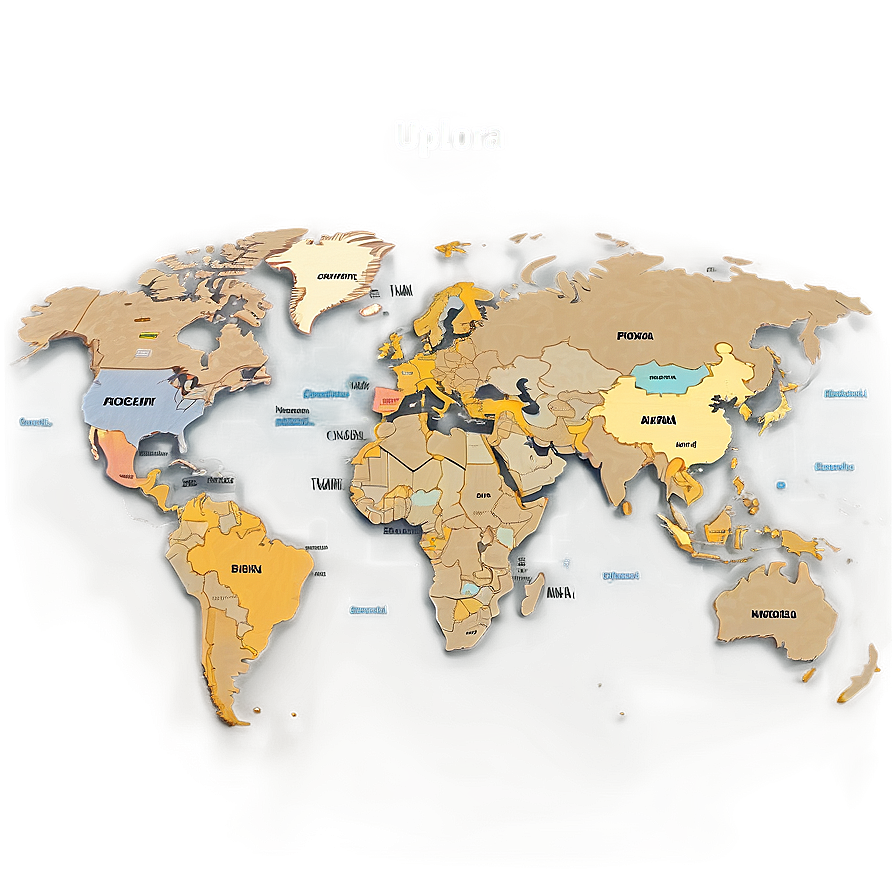 World Map With Capitals Marked Png Wsx77 PNG Image