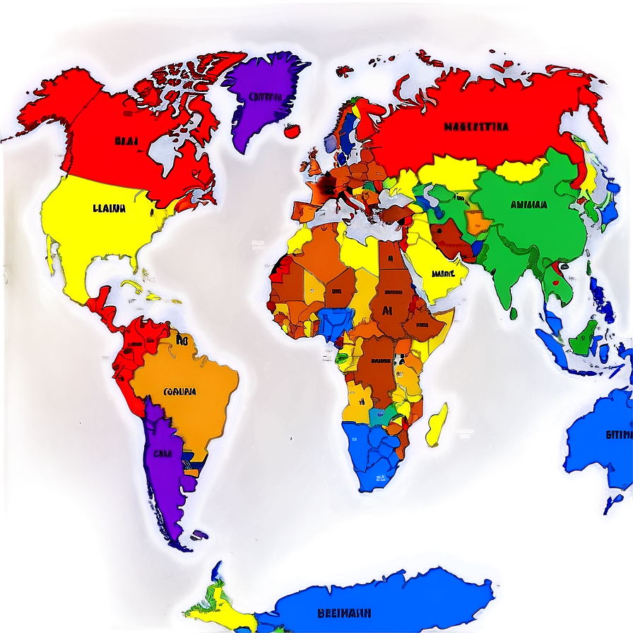 World Map With Capitals Png 05032024 PNG Image