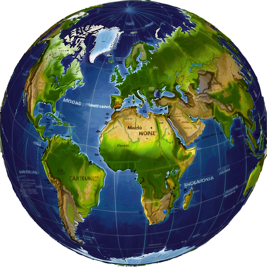 World Map With Latitude And Longitude Png 21 PNG Image