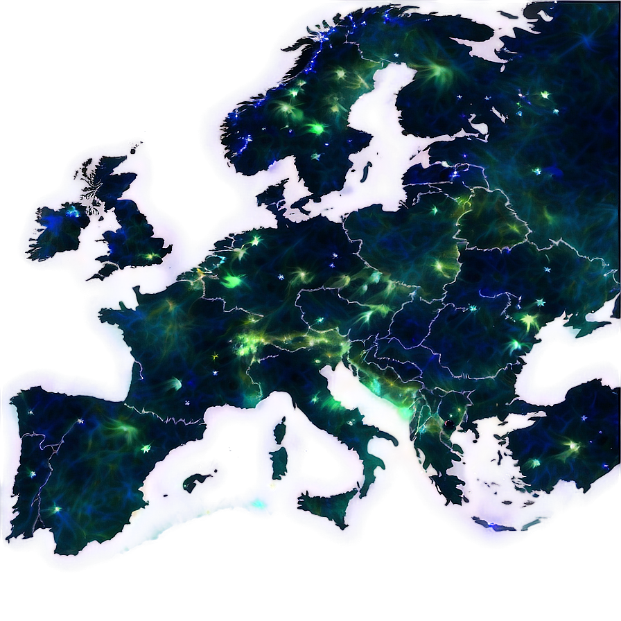 World Night Lights Map Png 83 PNG Image