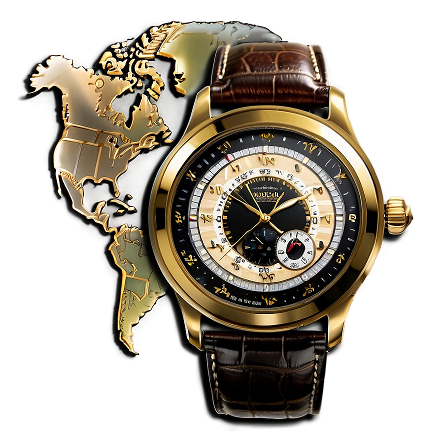 World Time Watch Png Jmx72 PNG Image