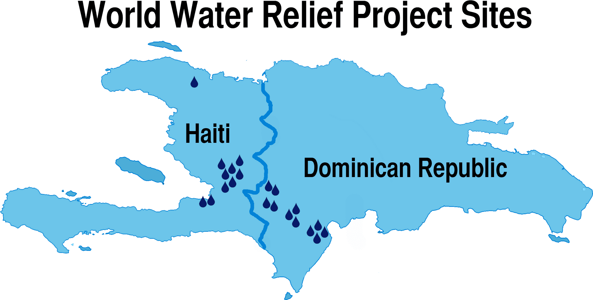 World Water Relief Project Sites Haiti Dominican Republic PNG Image