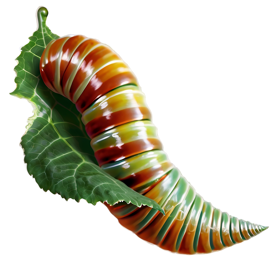 Worm Eating Leaf Png Ljv PNG Image