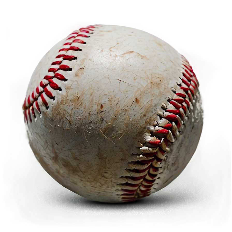 Worn-out Baseball Graphic Png 06282024 PNG Image